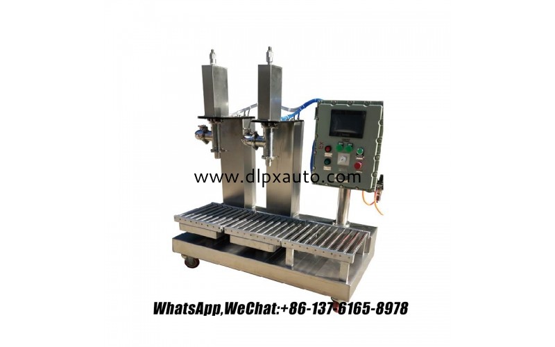 自動(dòng)雙槍灌裝機(jī) 5L 罐 油 粉末 飲料 化工 塑料 PET 包裝 電動(dòng)機(jī) 齒輪 PLC 軸承