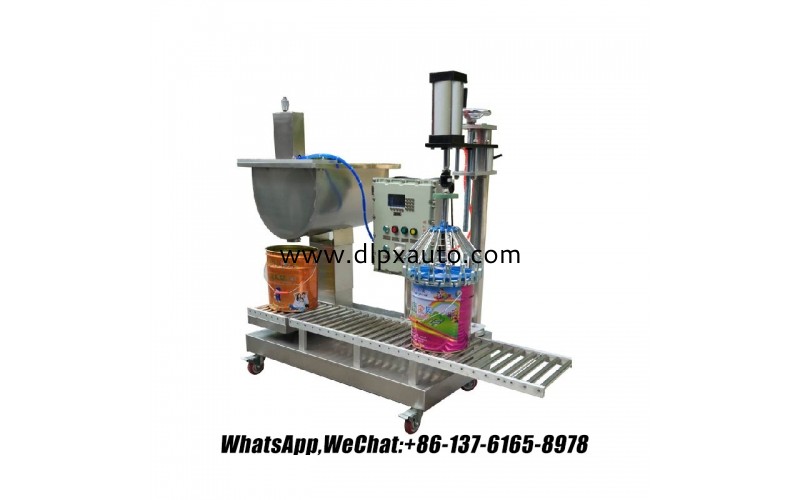 易于作的帶蓋油漆半自動化學桶灌裝機 2