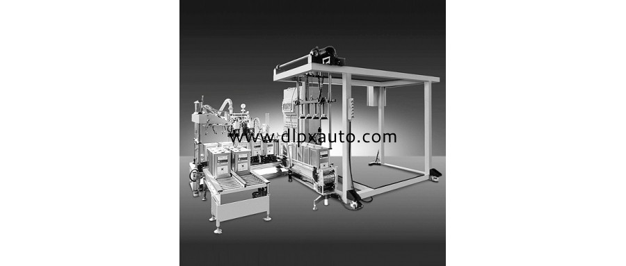 半自動(dòng)稱重灌裝機(jī)定量灌裝 18L灌裝設(shè)備 2頭20L稱重灌裝輸送機(jī)