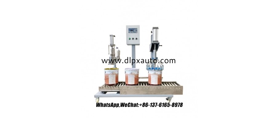 帶皇冠蓋的發(fā)動(dòng)機(jī)油自動(dòng)雙頭液體桶加注機(jī)